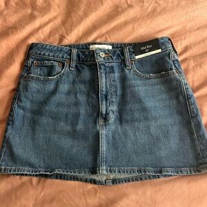 Abercrombie & Fitch Blue Denim Mini Skirt
